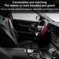 Seat belt shoulder guard set with carbon-fiber texture and multiple colors