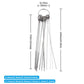 10-pack stainless steel threaded-through welding needles with length and gauge sizes