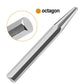 Octagonal center punch locator tool with octagon head and pointed tip, close-up detail.