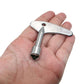 Water meter valve key wrench held in hand, featuring hex socket drive
