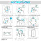 Tempered glass screen protector installation guide with wet and dry wipes
