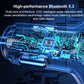Car Bluetooth hands-free charger with glowing blue circuit-board design