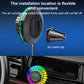 Car Bluetooth hands-free charger with air outlet clip and LED display module