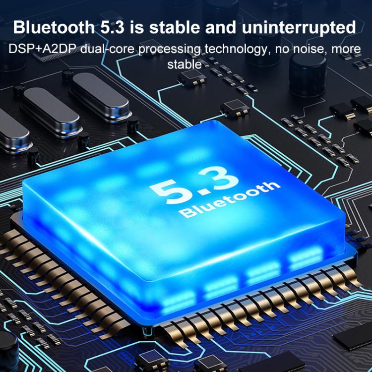 Car Bluetooth hands-free charger internal circuit board with glowing control chip