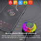 Car Bluetooth hands-free charger with colorful LED ring on car dashboard surface