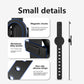 MagSafe phone holder set with non-slip silicone strap and metal buckle