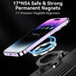 MagSafe magnetic phone holder with circular ring base on a stand