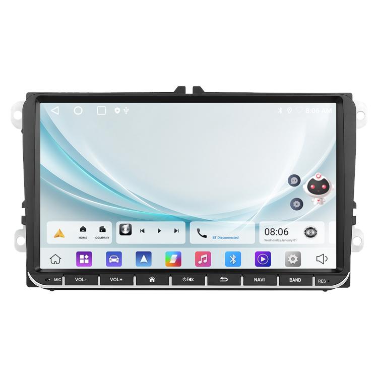 9-inch Android car central control navigation screen unit with black bezel and touchscreen