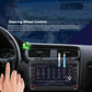 Android car head unit with 9-inch touchscreen with steering wheel control icons