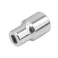 Metal shock absorber socket wrench attachment with side opening and round end