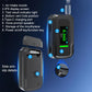Breath alcohol tester with labeled parts: nozzle, Type-C port, screen, and speaker
