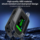 Durable portable alcohol tester with green %BAC screen, mouthpiece, and side vents