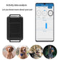 Waterproof GPS dog collar locator tracker with app screen on phone and black device