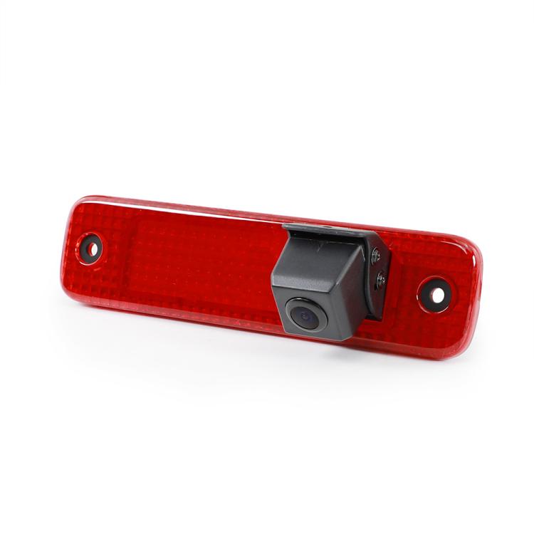 Red rear high-mount brake light camera unit with side mounting holes