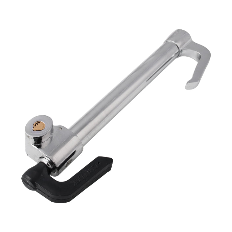 Clutch brake lock base with black clamp pads and chrome bar, locking cylinder
