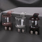 Set of car back seat cup holders with clear sleeves and dual hanger hooks