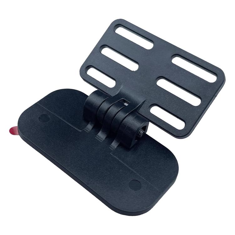 Black rear camera mounting bracket with adhesive pad and adjustable clamp