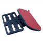 Black and red rear camera mounting bracket with protective adhesive cover