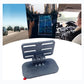 Black rear camera adhesive mounting bracket with flat base and clamp