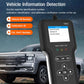 Vehicle information detection scanner tool with screen display and four-way navigation buttons
