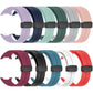 Silicone watch bands in assorted colors with black folding buckles