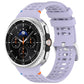 xDfind Alloy Silver Buckle Breathable Hole Silicone Watch Band, For Galaxy Watch9 / 8 / 8 Classic