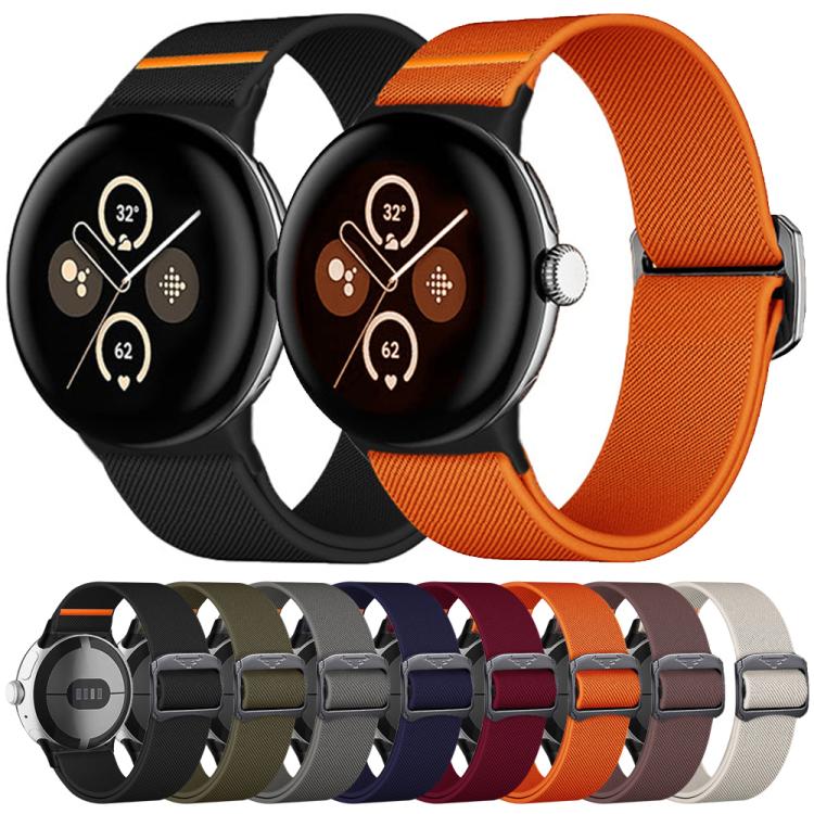 xDfind Elastic Nylon Watch Band, For Google Pixel Watch 5 / 4 / 3 / 2 / 1 41mm, For Google Pixel Watch 5 / 4 / 3 45mm