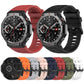 Silicone watch bands in red and black shown on watches, with several color options below.