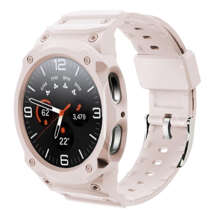 Integrated TPU watch band in starlight with protective watch case and adjustable strap