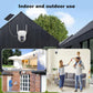 Wireless security camera with solar panel for indoor and outdoor mounting