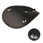 Black motorcycle seat base with mounting studs and spring bolt fastener detail