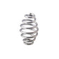Chrome coiled motorcycle seat suspension spring