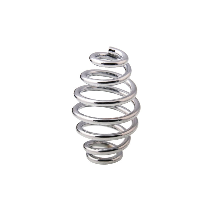Chrome coiled motorcycle seat suspension spring