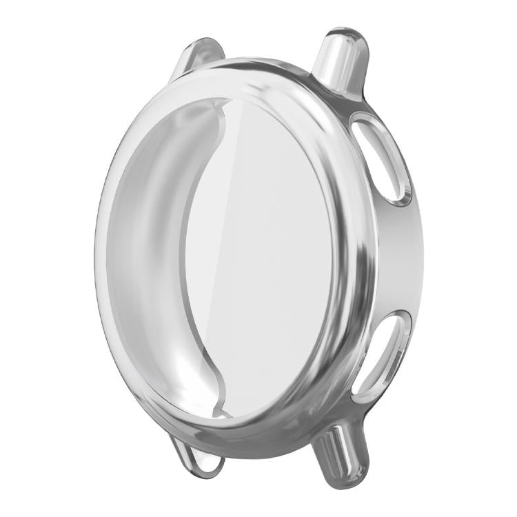 Garmin Vivoactive 5 watch cover in silver with a clear protective face