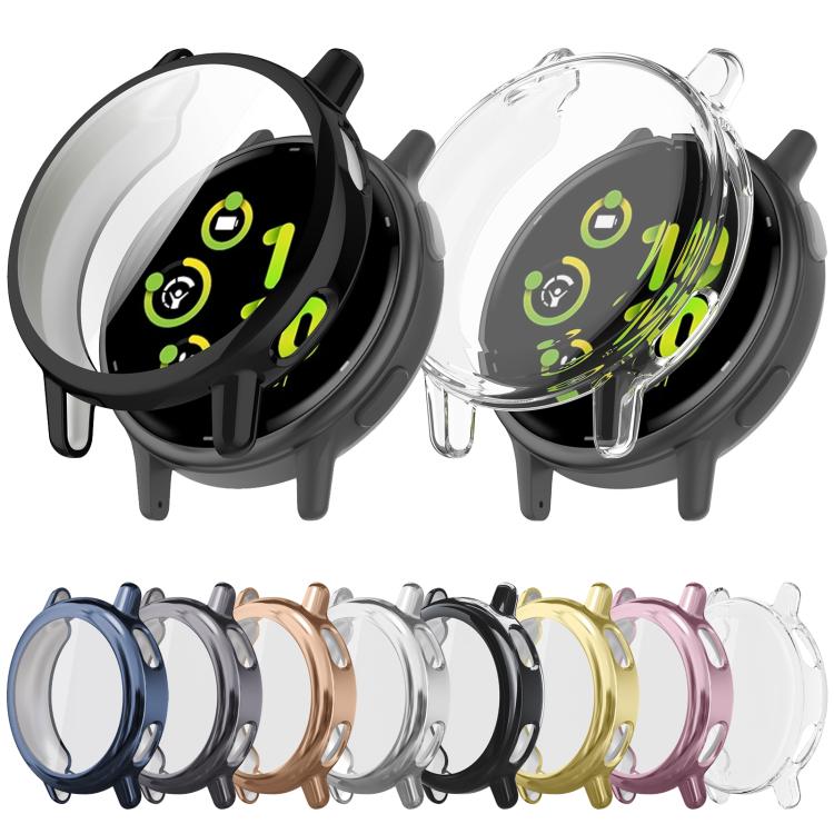 Garmin Vivoactive 5 shown with black and clear full-coverage watch covers