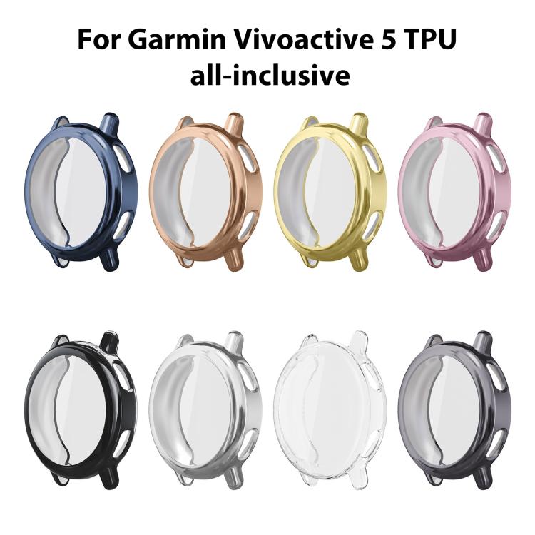 Eight Garmin Vivoactive 5 TPU watch covers in assorted colors