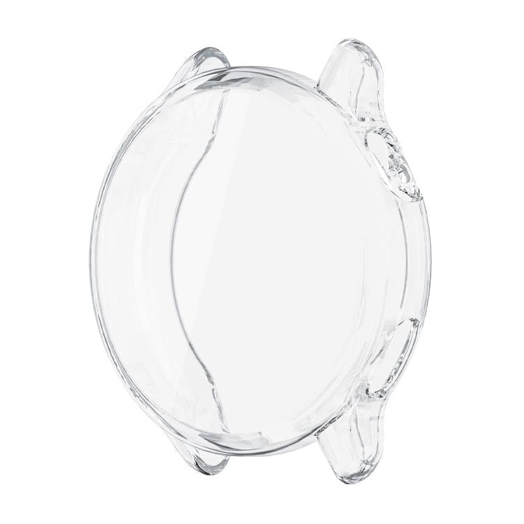 Transparent full-cover watch case with an integrated screen protector