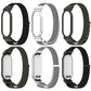 xDfind Metal Frame Integrated Nylon Loop Hook and Loop Fastener Watch Band, For Plaud NotePin AI