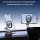 Vacuum suction magnetic phone holder holding a phone on a dashboard mount
