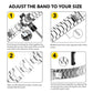 Titanium alloy watch band adjustment guide showing link removal and reassembly