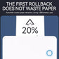Thermal label printer front showing paper retraction opening and status light.