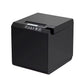 Black 58mm thermal label printer showing top control area and right front corner