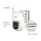 Wireless security camera with IR lens, PIR sensor, and TF card slot, white