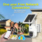 Wireless solar-powered security camera with smartphone app connection