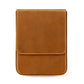 Crazy Horse leather pull-out fountain pen cap cover, brown, snap-flap closure