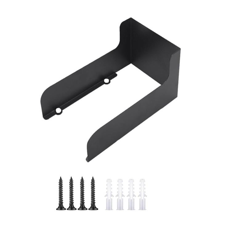Black protective bracket with screws included for doorbell rain cover kit