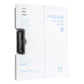 A4 standing file board writing pad, horizontal, white with black clip and A4 backing