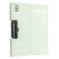 A4 standing file board writing pad, horizontal, light green with black clip and A4 backing