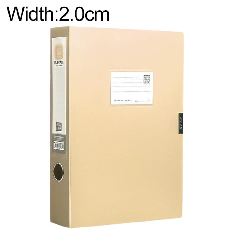 PP Thickened A4 Foldable File Storage Box, 3.5cm, 5.5cm, 7.5cm, 2.0cm
