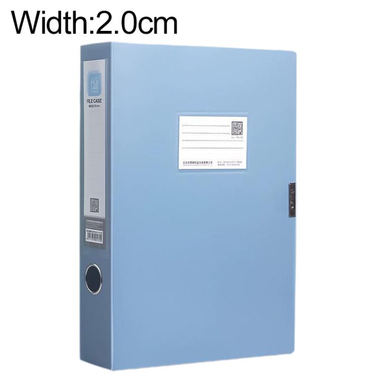 PP Thickened A4 Foldable File Storage Box, 3.5cm, 5.5cm, 7.5cm, 2.0cm